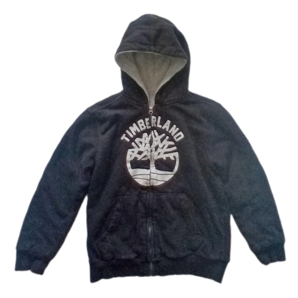 Timberland Boy's, Approx. Size Medium, Zip Up, Shepra Lined Hoodie, Black